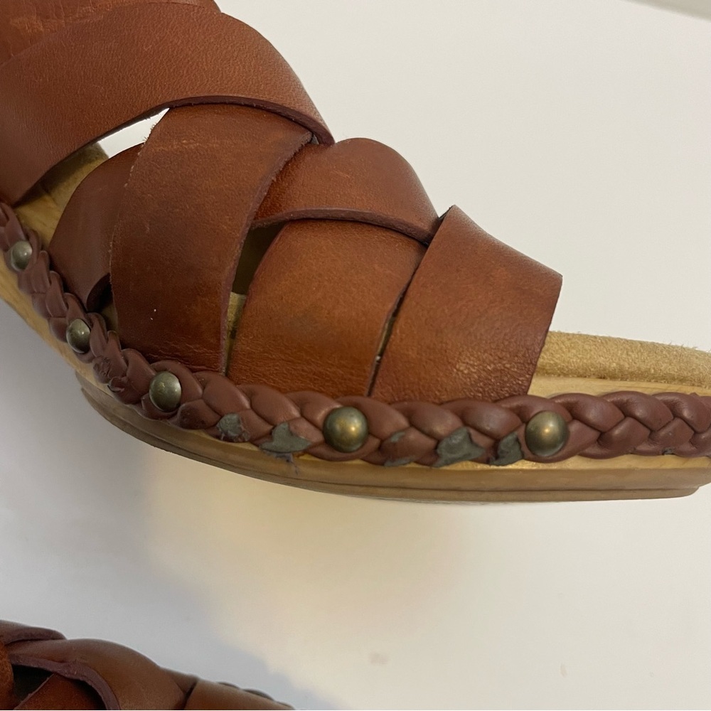 DANSKO Tory Leather Wedge Sandals - Picture 6 of 9